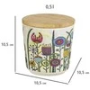 Wenko Set of 3 storage containers with bamboo lid GARDEN