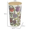 Wenko Set of 3 storage containers with bamboo lid GARDEN