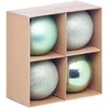 Atmosphera PIECES Kalėdinių papuošalų rinkinys, Ø 10 cm, 4 dalys