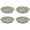 PIECES Lėkščių rinkinys, MONSTERA, ø20,5 cm, 4 vnt., gamtos dykuma, KOZIOL
