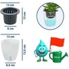 Maximex Set of three pots with irrigation system, Ø 13 cm