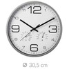 Nežinomas Sieninis laikrodis baltas su higrometru termometru 30 cm