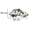 Atmosphera Sienų apdaila DECO, metalas, 93x43 cm, pilkai auksinis
