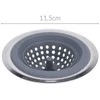 Excellent Houseware Silikoninis sietelis kriauklės nutekėjimo filtrams 11,5/9,5 cm