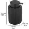 Skysto muilo dozatorius BELLUNO, keraminis, juodas, 300 ml, Wenko