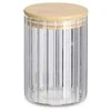 Zeller GROOVES stiklainis su bambukiniu dangteliu, 550 ml