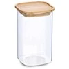 Zeller Stiklainis su bambukiniu dangteliu, 1400 ml, 11 x 11 x 17,7 cm