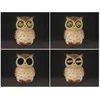 Maximex Solar garden figurine, owl with blinking LED eyes, 13 cm