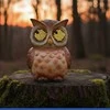 Maximex Solar garden figurine, owl with blinking LED eyes, 13 cm
