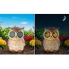 Maximex Solar garden figurine, owl with blinking LED eyes, 13 cm