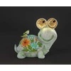 Maximex Solar garden figurine, turtle with glowing LED eyes, 17 x 20 cm
