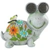 Maximex Solar garden figurine, turtle with glowing LED eyes, 17 x 20 cm