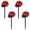 Maximex Solar garden lights, LED ladybugs, 14 cm, 4 pcs