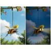 Maximex Solar lamp, bee with glowing LED eyes, 14 x 9.5 cm