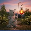 Maximex Solar lamp cat with glowing LED balloon, 26.5 x 16 cm