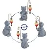 Maximex Solar lamp cat with glowing LED balloon, 26.5 x 16 cm