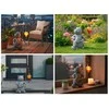 Maximex Solar lamp cat with glowing LED balloon, 26.5 x 16 cm
