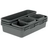 Storage Solutions Stalčių Tvarkyklės - 8 vnt komplekte, pilka spalva