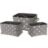 Home Styling Collection STARS laikymo krepšeliai, 3 dydžiai, rutulys