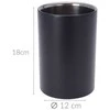 Tomado Steel COOLER vyno lentyna, nerūdijančio plieno, 18 cm, juoda