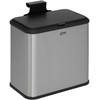 5five Simply Smart Steel ECO bio šiukšliadėžė su nerūdijančio plieno korpusu, 5 l