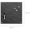 Zeller Steel Stiklo lenta magnetams, paviršius su stiklo danga rašymui, nerūdijančio plieno sienos priedas.