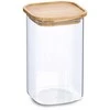 Zeller Stiklainis su bambukiniu dangteliu, 1400 ml, 11 x 11 x 17,7 cm