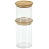 Stiklinis indas su bambukiniu dangteliu, 500 ml, KESPER