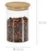 Kesper Indas biriems produktams, stiklas/bambukas, 800 ml, D 10 cm, H 15 cm, vnt