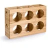 Zeller Stovas 6 buteliams, medinis, 38 x 11,6 x 27 cm