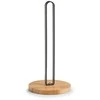 Zeller Stojak na papier kuchenny, bambus / metal, juoda, 15x31,5 cm