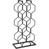 Vilde Stojak na wino metalowy, na 8 butelių, aukštis 48 cm