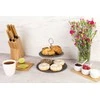 Eh Excellent Houseware Akmens serviravimo lėkštė 2 aukštų 23 cm