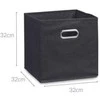 Storage Basket Organiser, Juodas, 32 x 32 x 32 cm, ZELLER