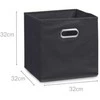 Storage Basket Organiser, Juodas, 32 x 32 x 32 cm, ZELLER