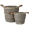Home Styling Collection PIECES Sandėliavimo krepšeliai su rankenomis, 2 vnt