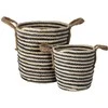 Home Styling Collection PIECES Sandėliavimo krepšeliai su rankenomis, 2 vnt