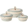 Home Styling Collection PIECES Sandėliavimo konteineriai su dangteliu, 3 vnt
