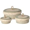 Home Styling Collection PIECES Sandėliavimo konteineriai su dangteliu, 3 vnt