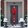 Christmas Decoration Dekoratyvinė juostelė durelėms Raudona 33x42 cm - Kalėdų dekoracija