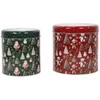 Home Styling Collection Kalėdinis įvairių dydžių metalinių indelių rinkinys, 2 vnt.