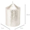 Home Styling Collection Dekoratyvinė žvakė su metaliniu raštu, 7 x 10 cm