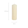 Home Styling Collection Parafino cilindro žvakė, Ø 8 x 25 cm