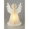 Home Styling Collection Švytinti šventinė dekoracija, popierinis angelas su 6 LED lemputėmis.
