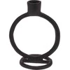 Home Styling Collection Žvakidė Aliuminis Juoda 15 cm Ilgai Degančiai Žvakei