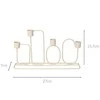 Home Styling Collection Šviesiai pilkos spalvos metalinis žvakių laikiklis 4 žvakėms, 27 x 15,7 cm