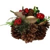Home Styling Collection Kankorėžinė žvakidė, Kalėdinė puošmena, 15 cm