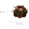 Home Styling Collection Kankorėžinė žvakidė, Kalėdinė puošmena, 15 cm