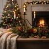Home Styling Collection Metalinė žvakidė 3-aims Juoda Moderni dekoracija