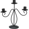 Home Styling Collection Metalinė žvakidė 3-aims Juoda Moderni dekoracija